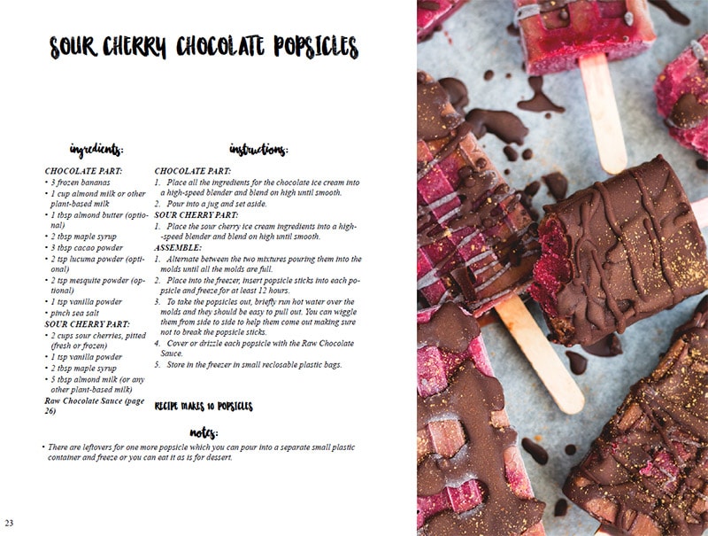How to Make the Best Healthy Vegan Popsicles ebook - 16 delicious popsicle recipes plus 1 BONUS Raw Chocolate Sauce recipe! Easy, simple, sweet, and perfect for this summer! | thehealthfulideas.com