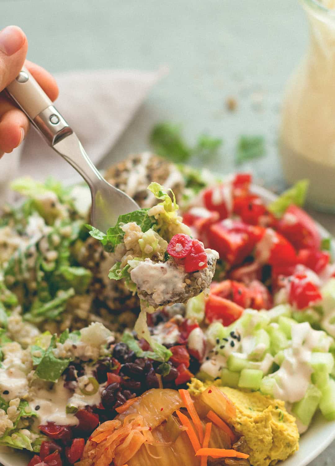 Baked Falafel Buddha Bowl - these falafels are healthy, easy, to make, gluten-free, vegan, and totally delicious! You'll love this recipe! | thehealthfulideas.com