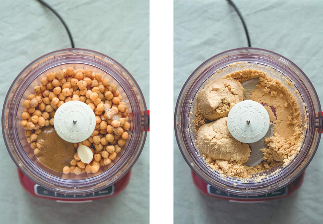 How to Make Hummus in 5 Minutes - it's incredibly easy! You'll totally love this recipe. It's thick, it's creamy, and you only need 4 ingredients! | thehealthfulideas.com