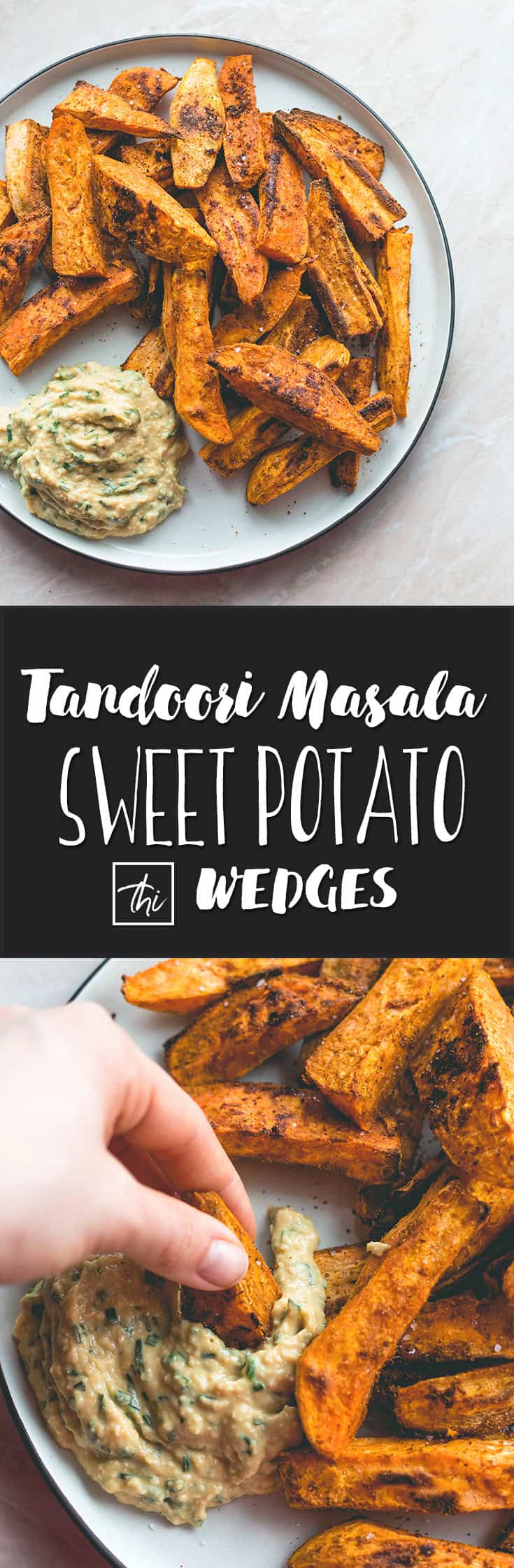 Tandoori Masala Sweet Potato Wedges (vegan, GF) - over roasted sweet potato fries with amazing spices, and a touch of coconut oil. Easy to make, delicious, and totally guilt-free. You'll love this recipe! | thehealthfulideas.com