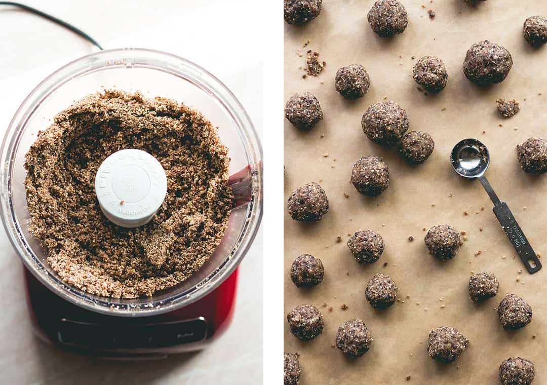 Cranberry Maca Baobab Energy Bites (raw vegan) - these energy balls are PACKED with superfoods and nutrients! Sweet, tangy, and delicious! | thehealthfulideas.com