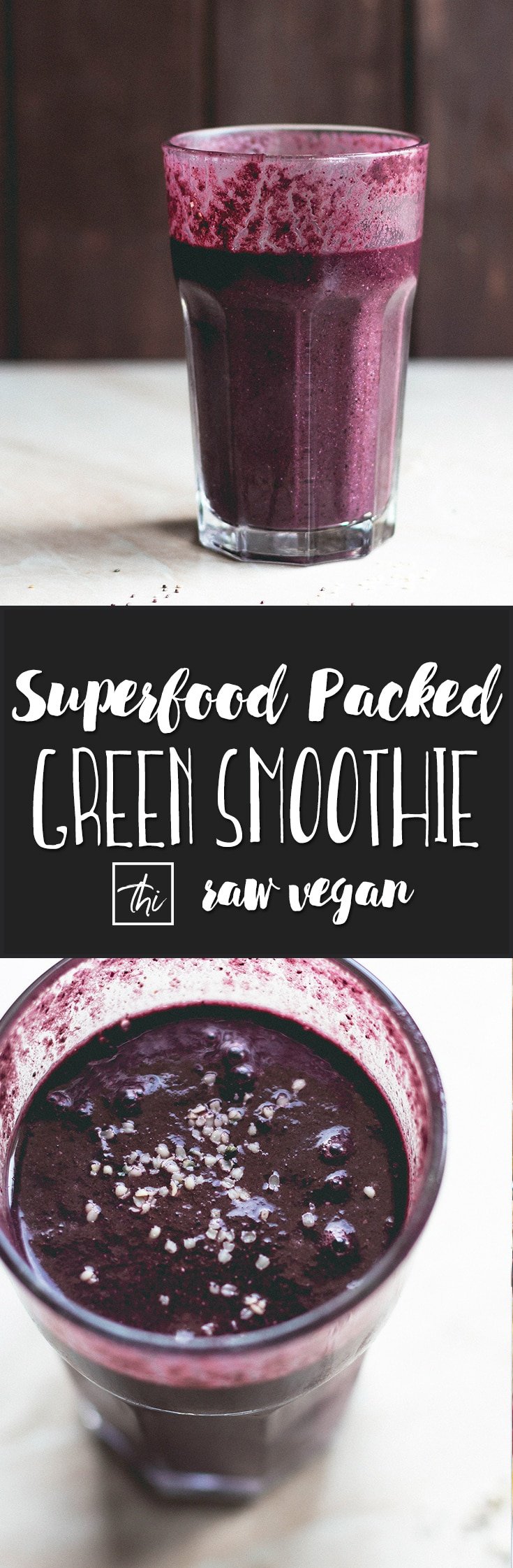 Superfood Packed Green Smoothie - the best green smoothie recipe! Ready in minutes and really nutritious! | thehealthfulideas.com