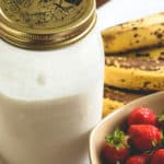 Coconut Milk - easy way to make homemade raw vegan coconut milk. Only 2 ingredients! I love this recipe, coconut milk is my favorite plant milk. | thehealthfulideas.com
