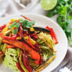 Brown Rice Pasta with Creamy Cilantro Sauce - I absolutely LOVE this recipe! Gluten-free, vegan, and totally scrumptious! The Creamy Cilantro Sauce isn't only great as a pasta sauce. You can thin it out and use it as salad dressing or use it as dip! | thehealthfulideas.com