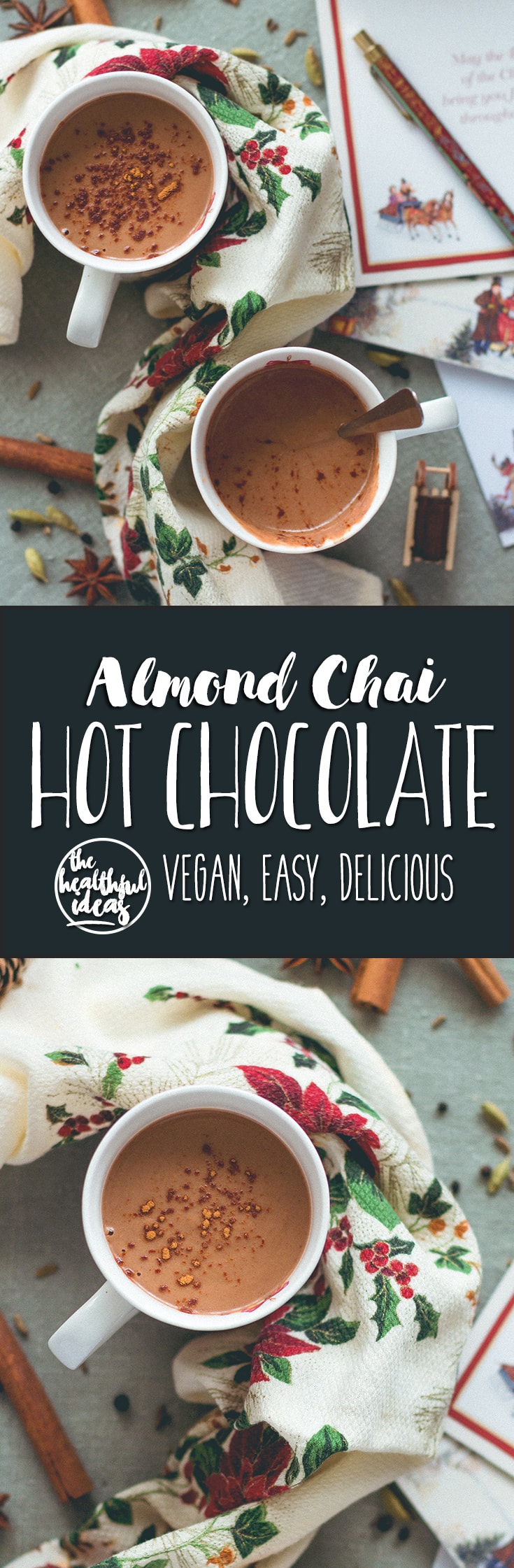 Almond Chai Hot Chocolate (vegan)