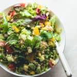 Anything You Have Chopped Salad aka the best whatever-you-have dinner or packed lunch for work or school! Can be made vegetarian or vegan! | thehealthfulideas.com