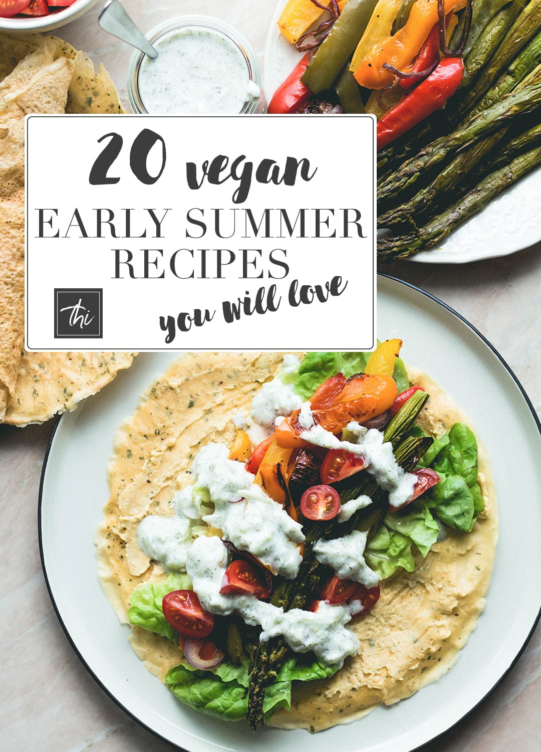 20 Vegan Early Summer Recipes You Will Love - early summer is the perfect time for delicious recipes with asparagus, strawberries, rhubarb, cherries, sour cherries, radishes, peas, and more! | thehealthfulideas.com