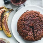 Apple Pie Cake with Chocolate Cashew Frosting - vegan, gluten-free, and oil-free! A delicious fall cake that is actually good for you. Packed with flavor, and also with superfoods! | thehealthfulideas.com