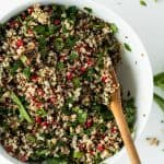 Quinoa Salad with Parsley and Pomegranate Seeds