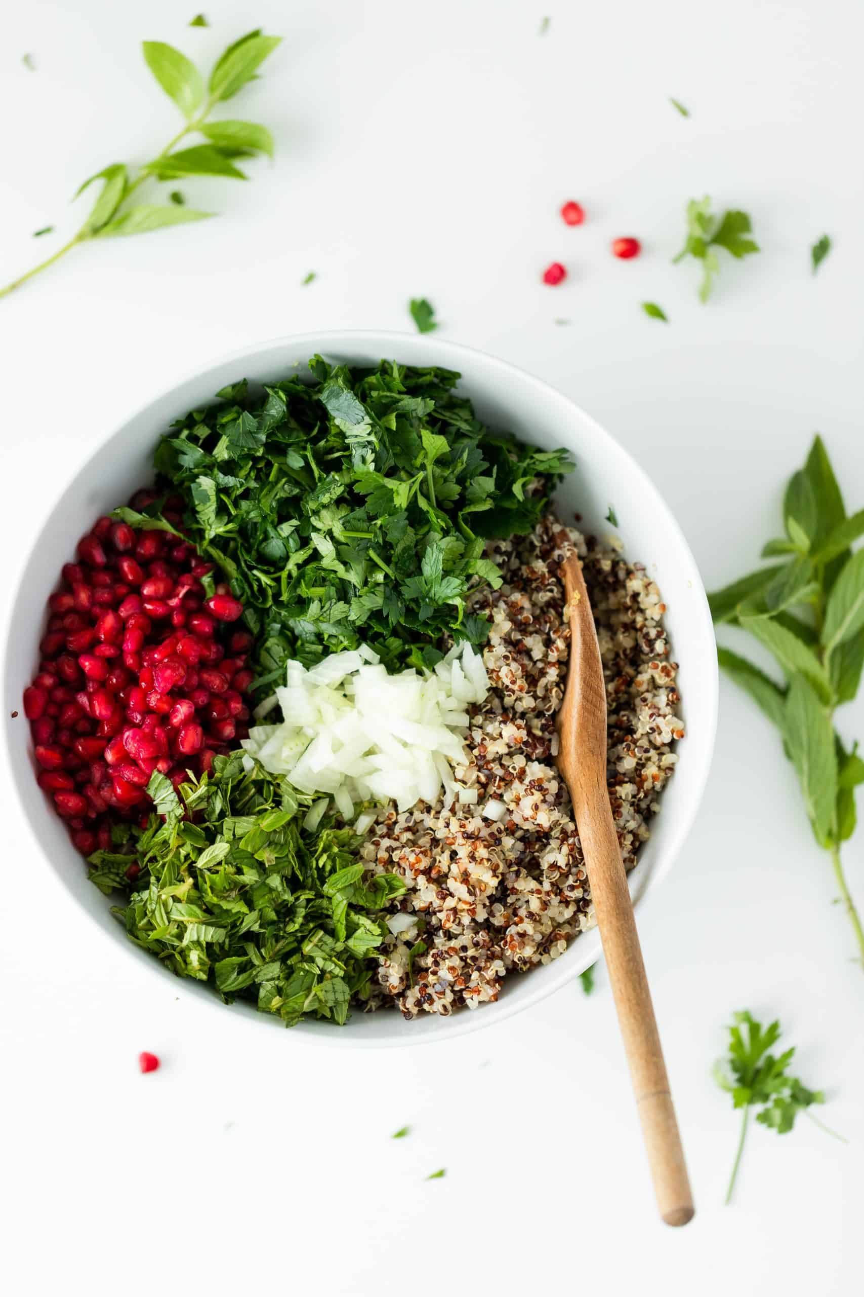 Rose Water Quinoa Salad - Parsley and Icing Rose Water Quinoa Salad