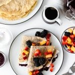 Gluten-free Crepes with Lavender Blackberry Jam