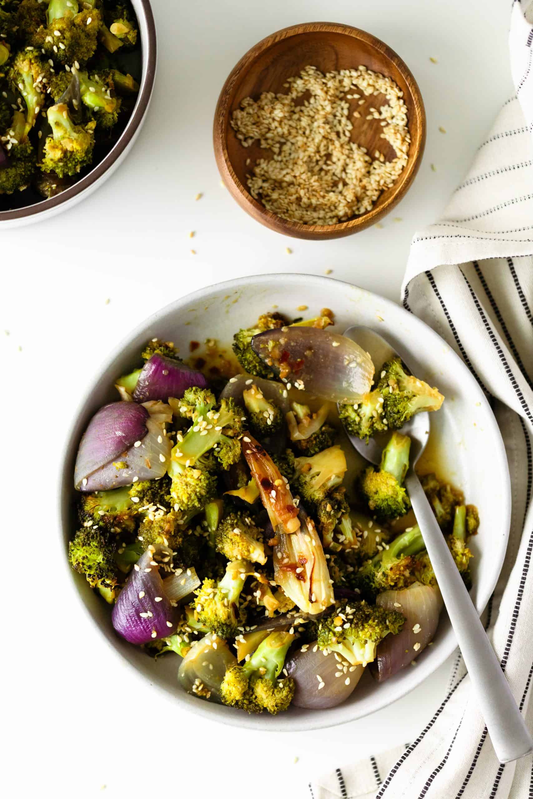 Miso Roasted Broccoli