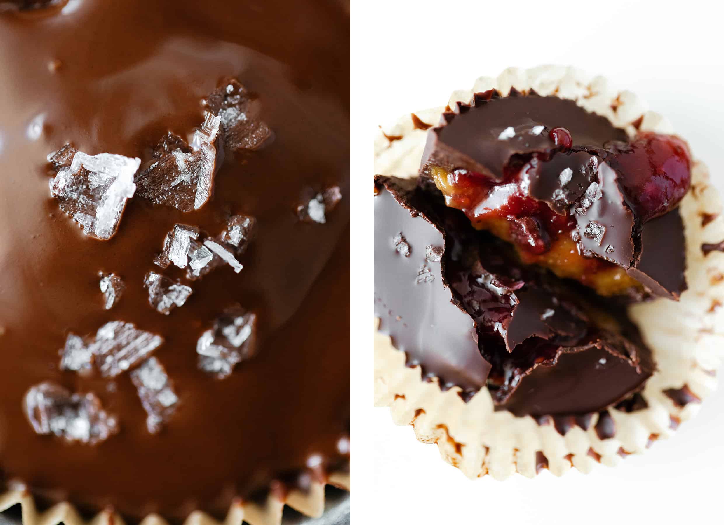 PB&J Chocolate cups (vegan, gluten-free, refined sugar free)