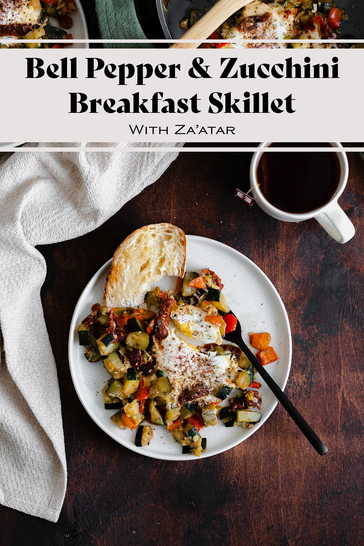 Bell Pepper and Zucchini Breakfast Skillet with Za\'atar