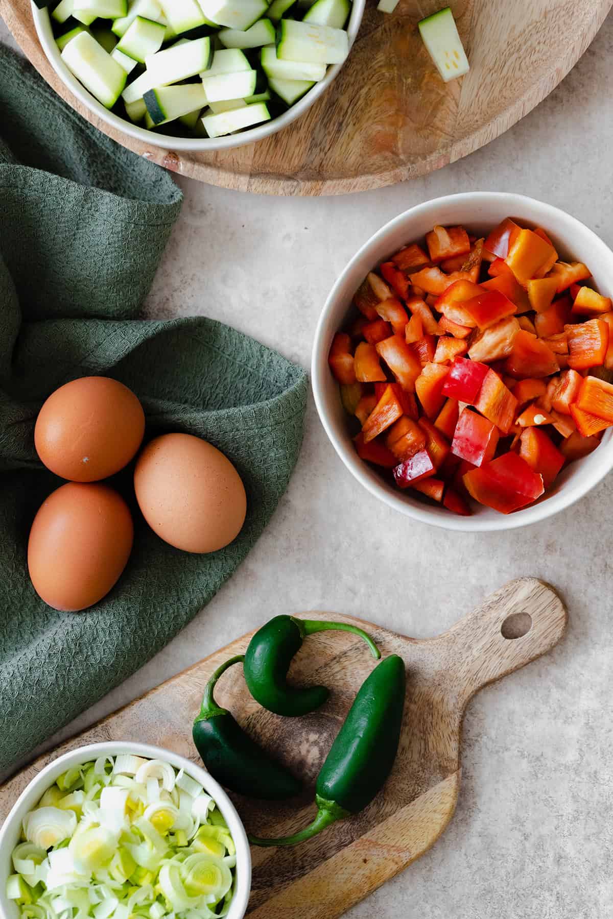 Bell Pepper and Zucchini Breakfast Skillet with Za'atar