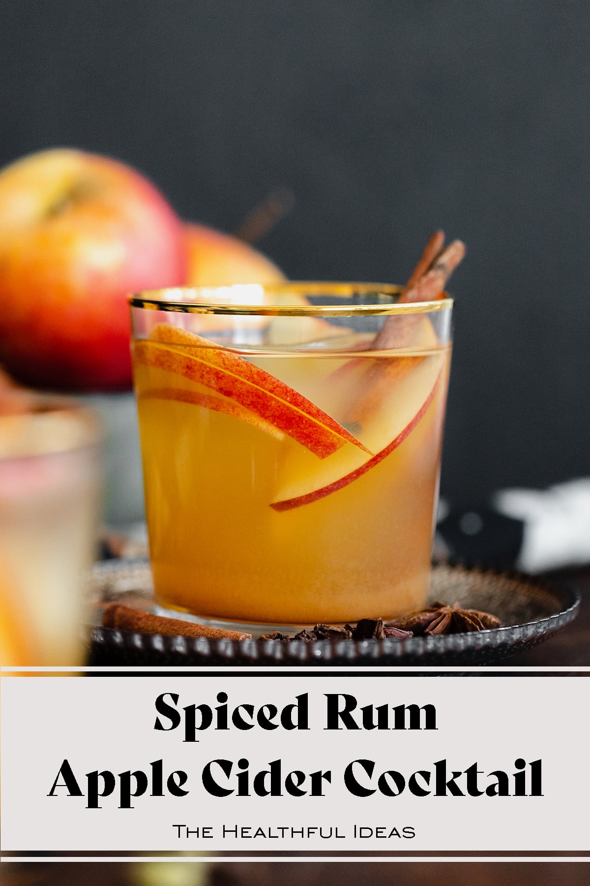 Spiced Rum Apple Cider Cocktail