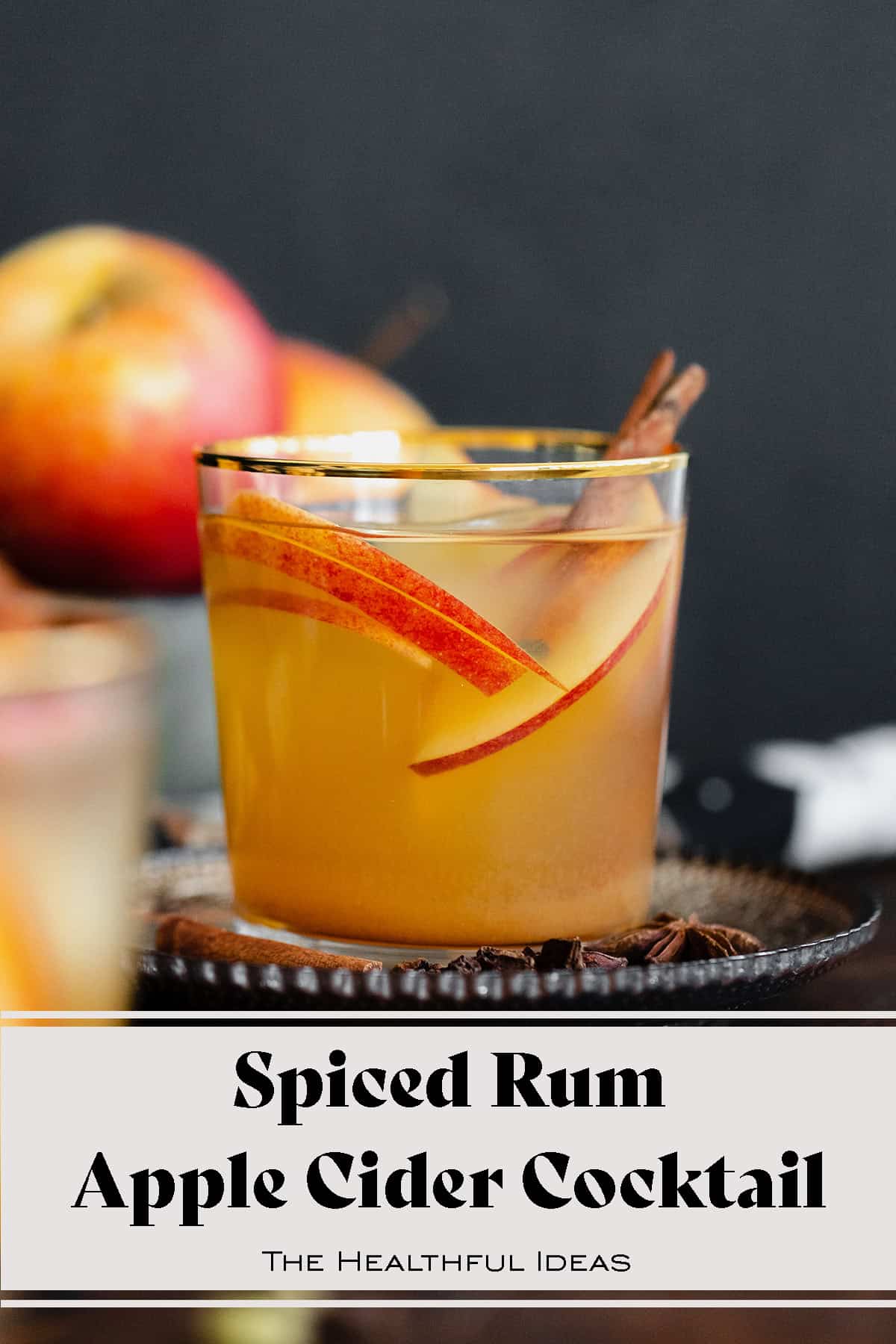 Spiced Rum Apple Cider Cocktail