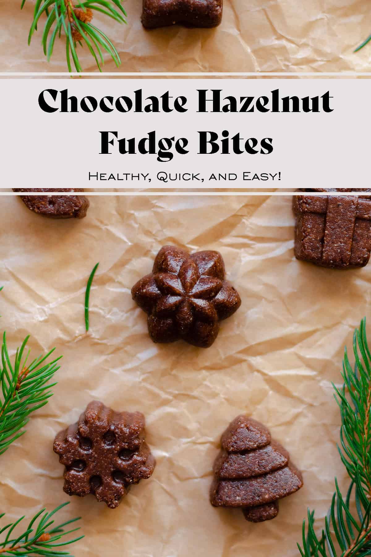 Chocolate Hazelnut Fudge Bites