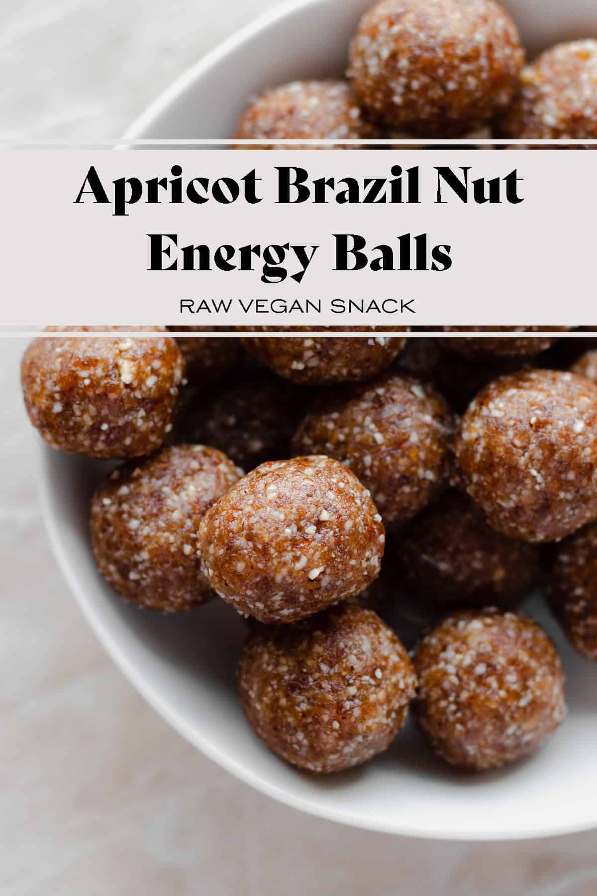 Apricot Brazil Nut Energy Balls