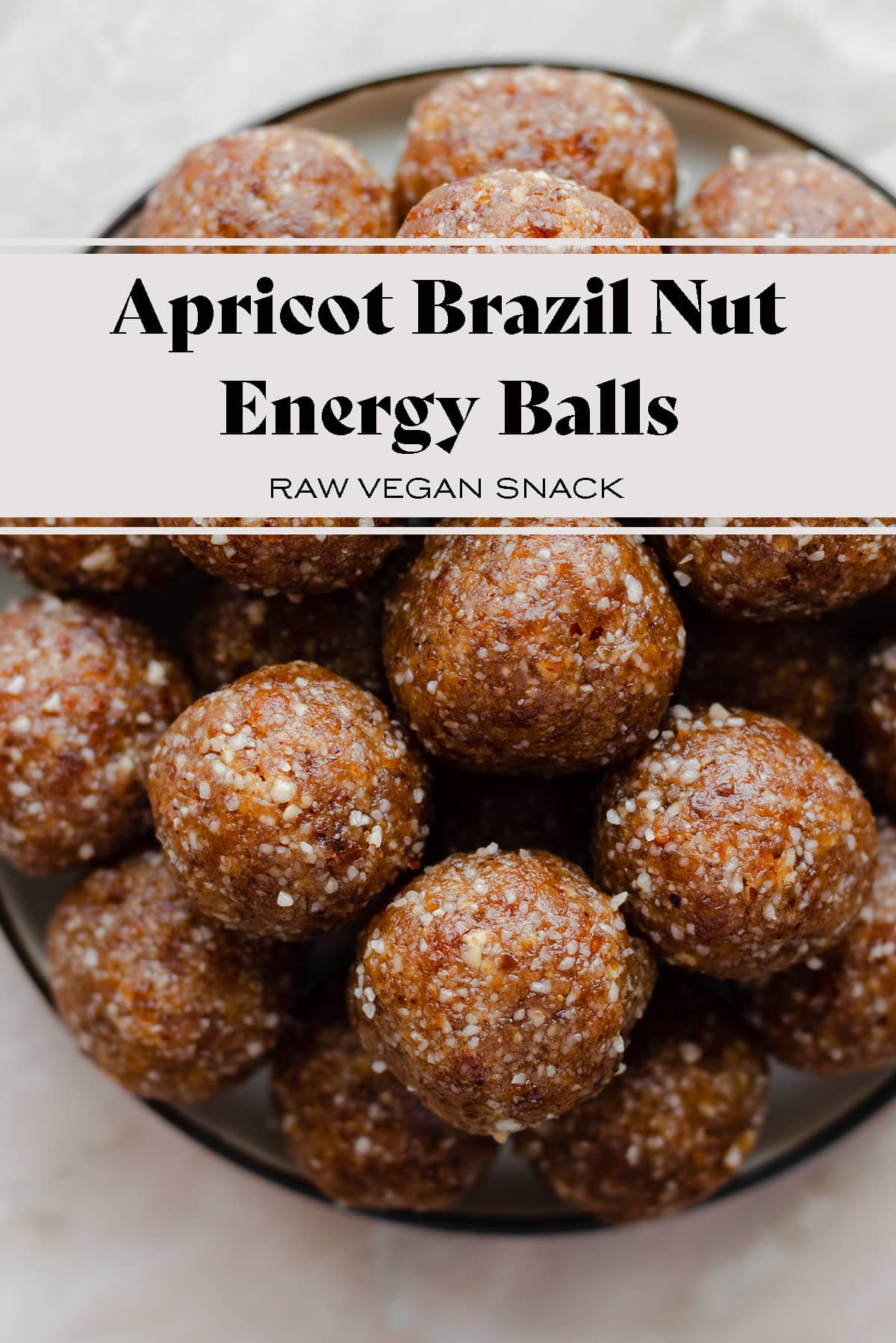 Apricot Brazil Nut Energy Balls