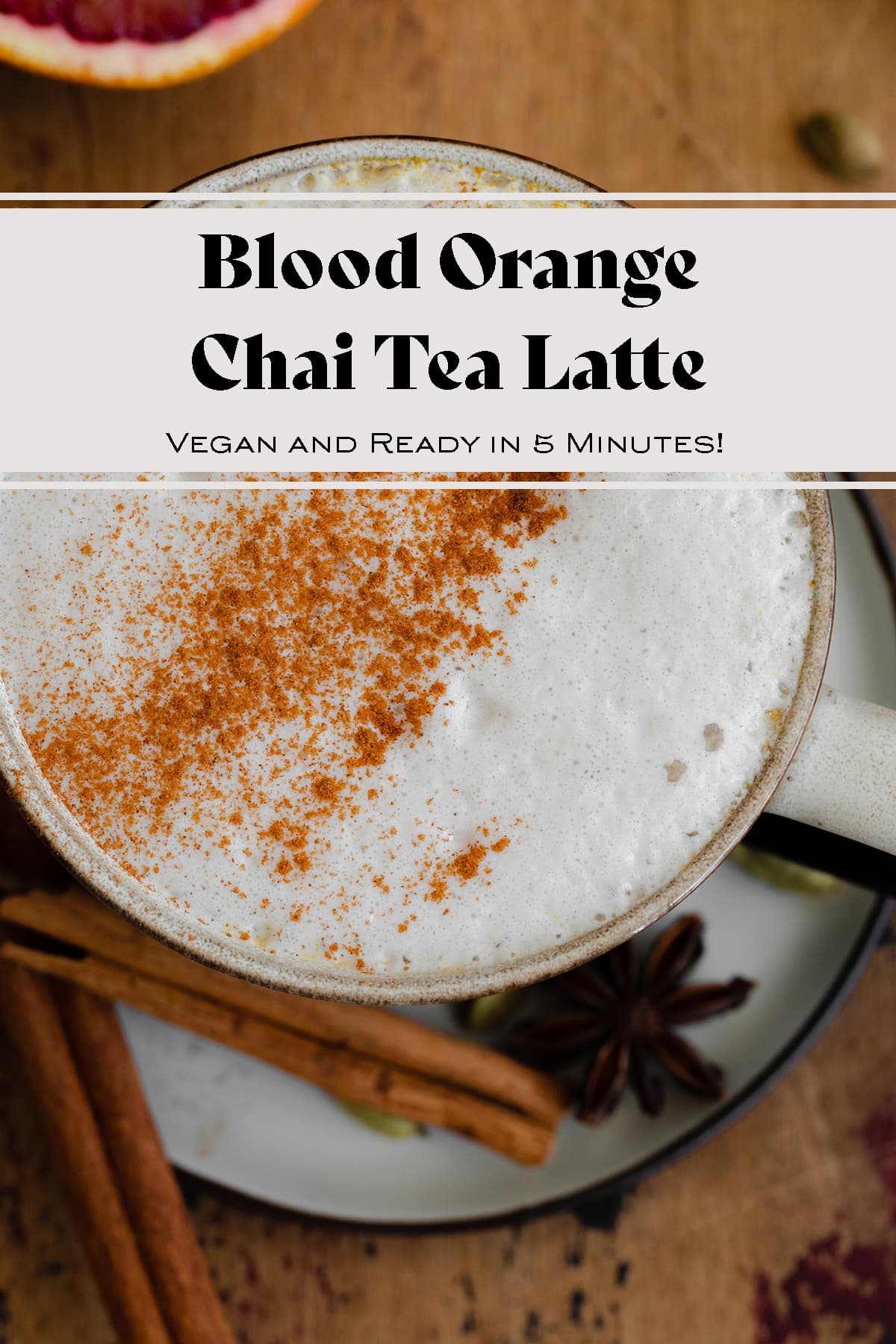Blood Orange Chai Tea Latte