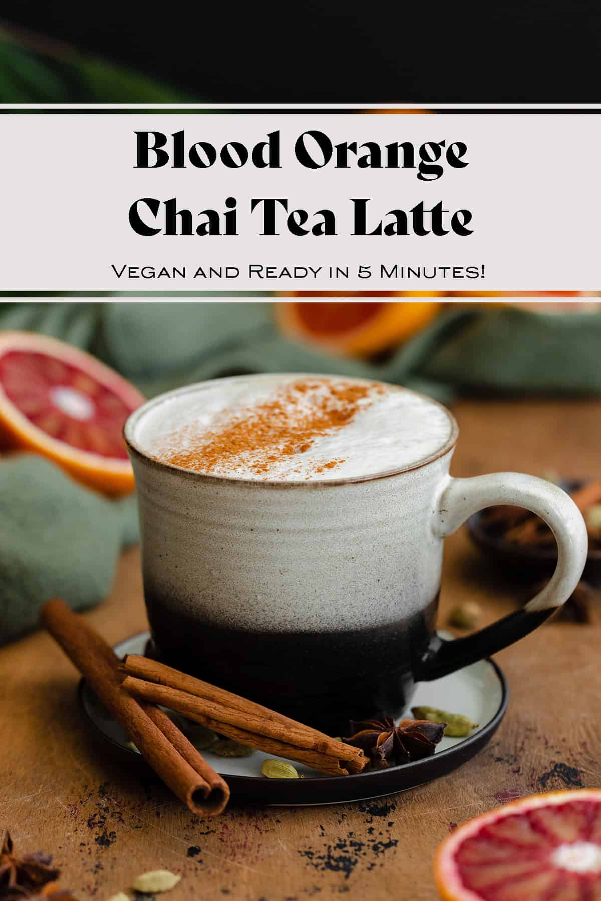 Blood Orange Chai Tea Latte