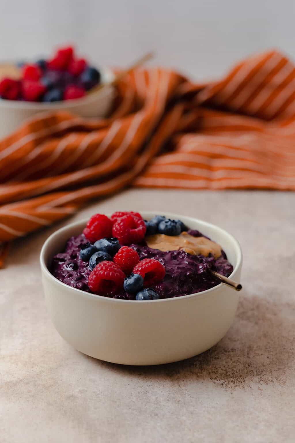 Native American wild berry oatmeal