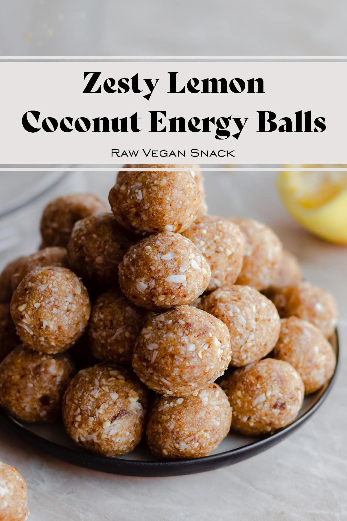 Zesty Lemon Coconut Energy Balls