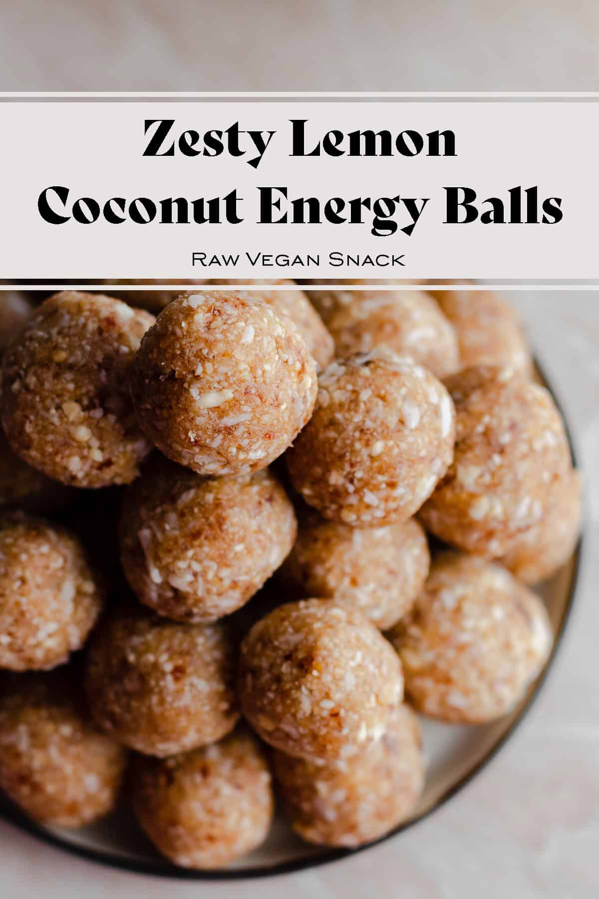 Zesty Lemon Coconut Energy Balls