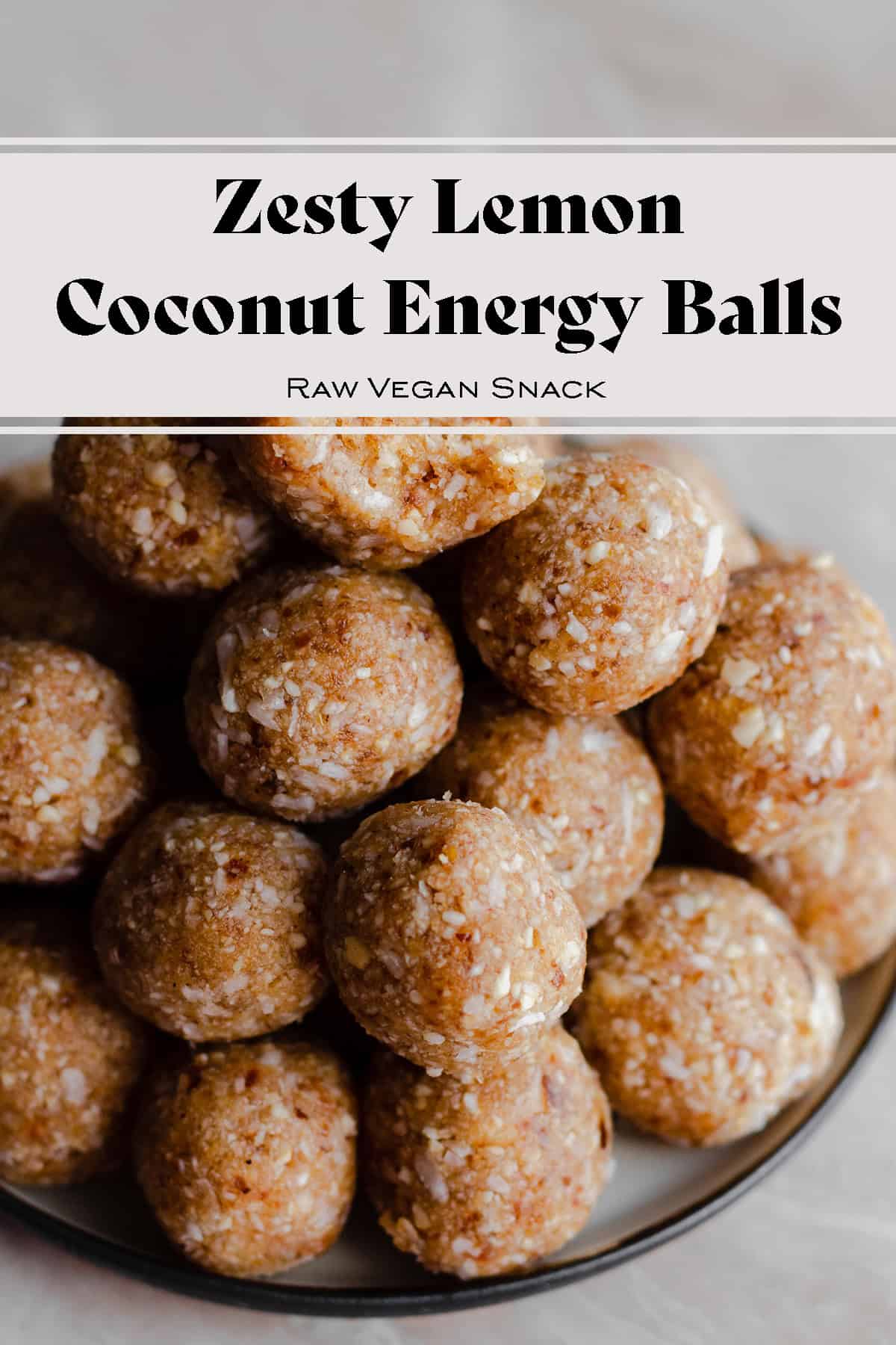 Zesty Lemon Coconut Energy Balls