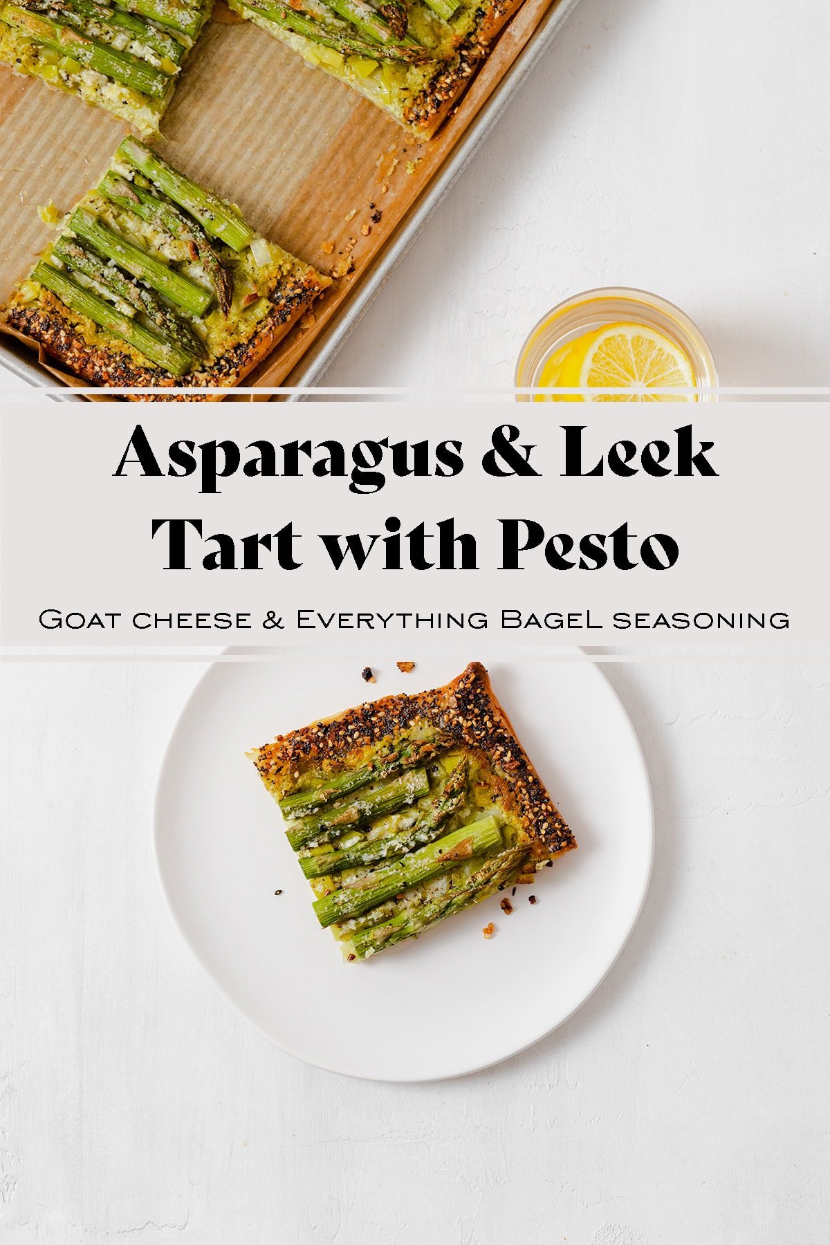 Asparagus Tart with Pesto and Goat Cheese