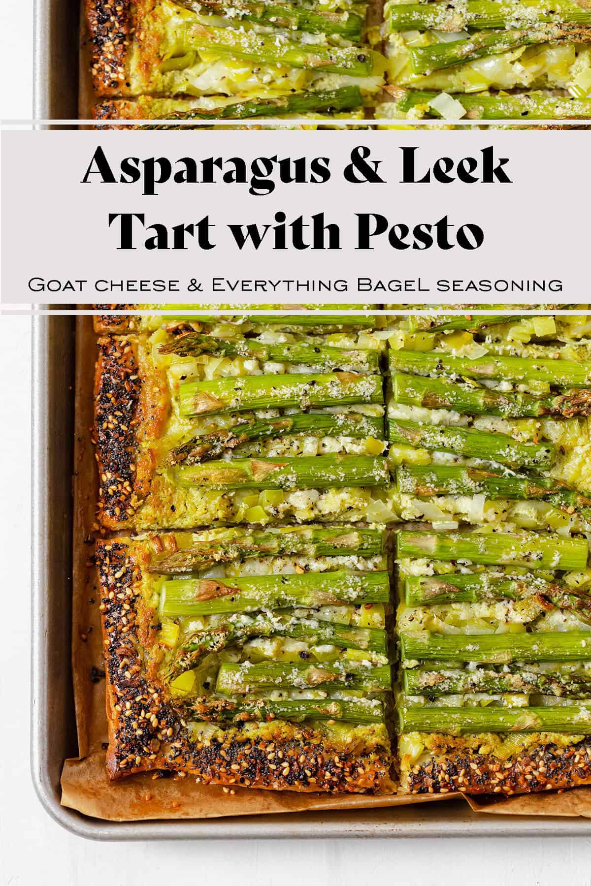 Asparagus Tart with Pesto and Goat Cheese