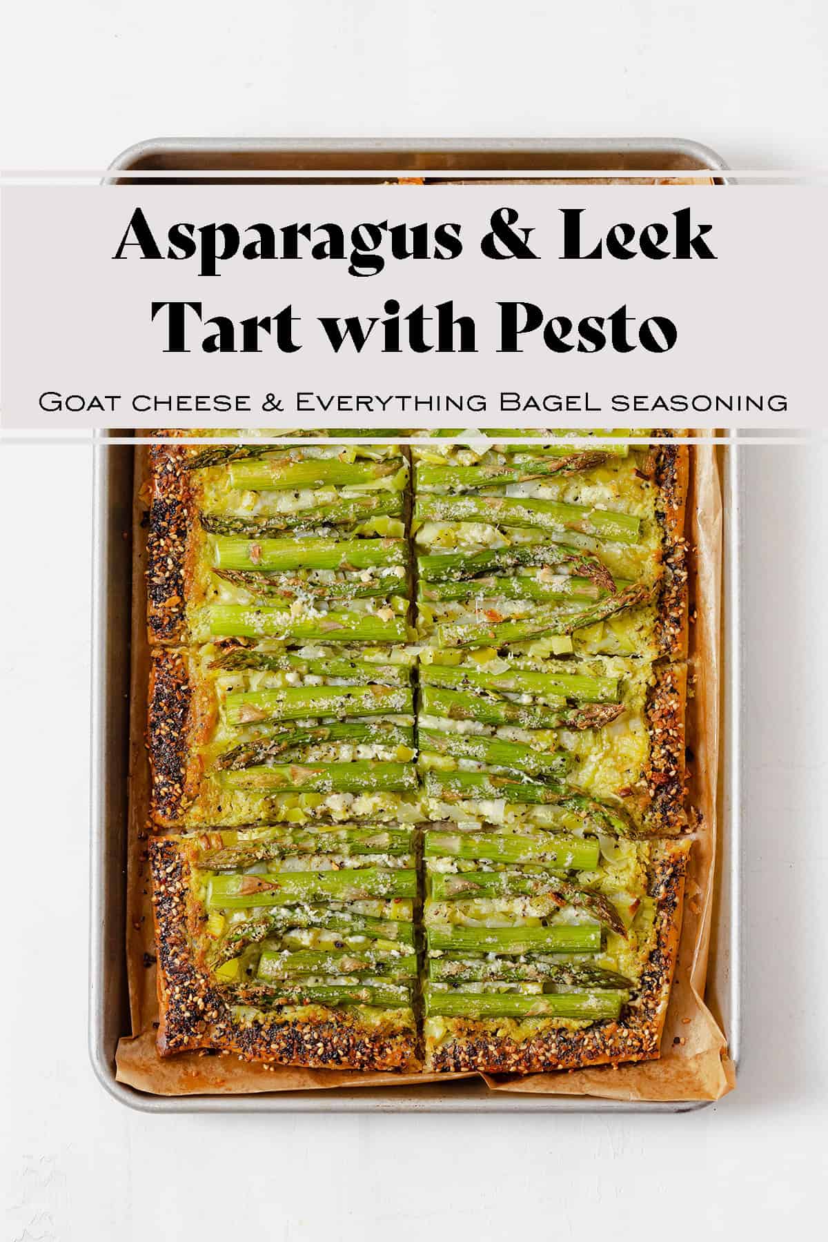 Asparagus Tart with Pesto and Goat Cheese