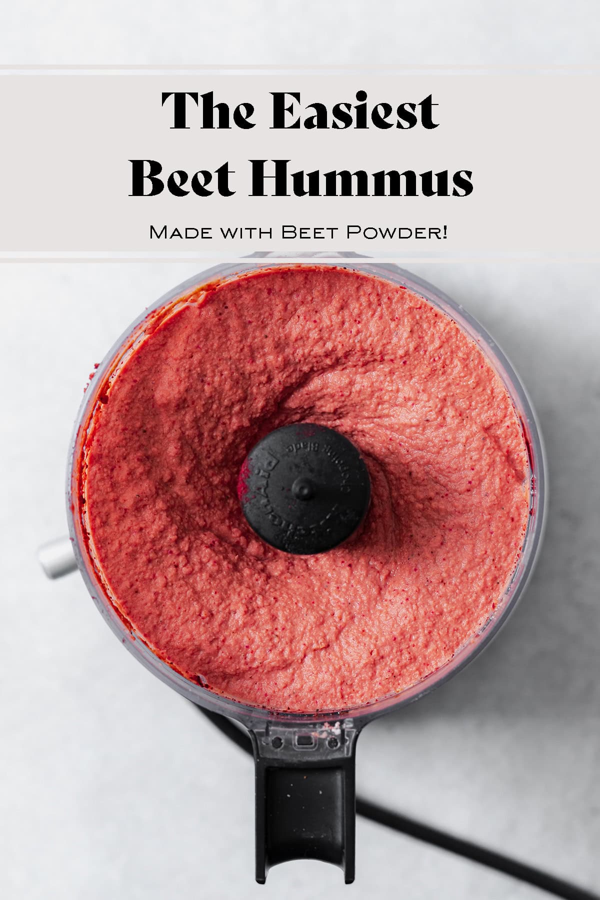 Beet Hummus with Beetroot Powder