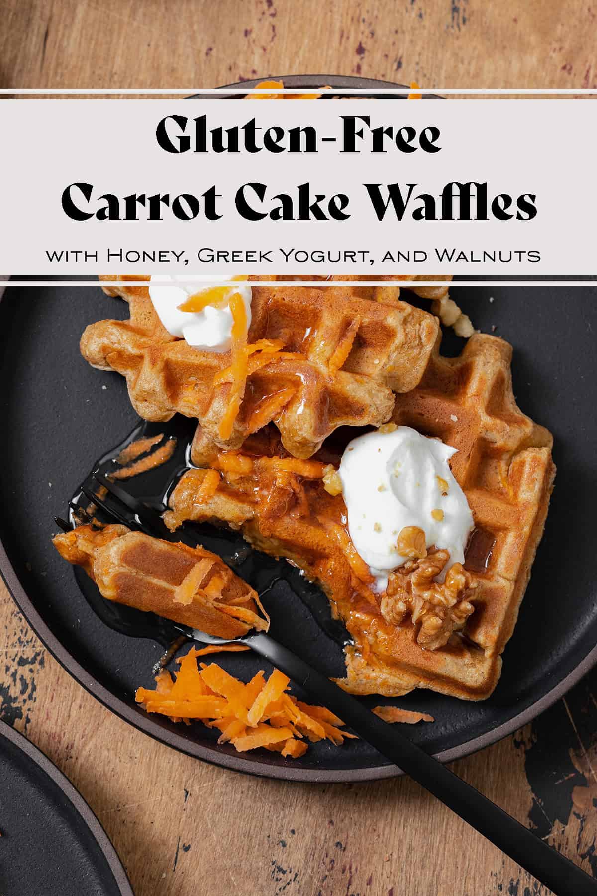 Carrot Cake Waffle Bites