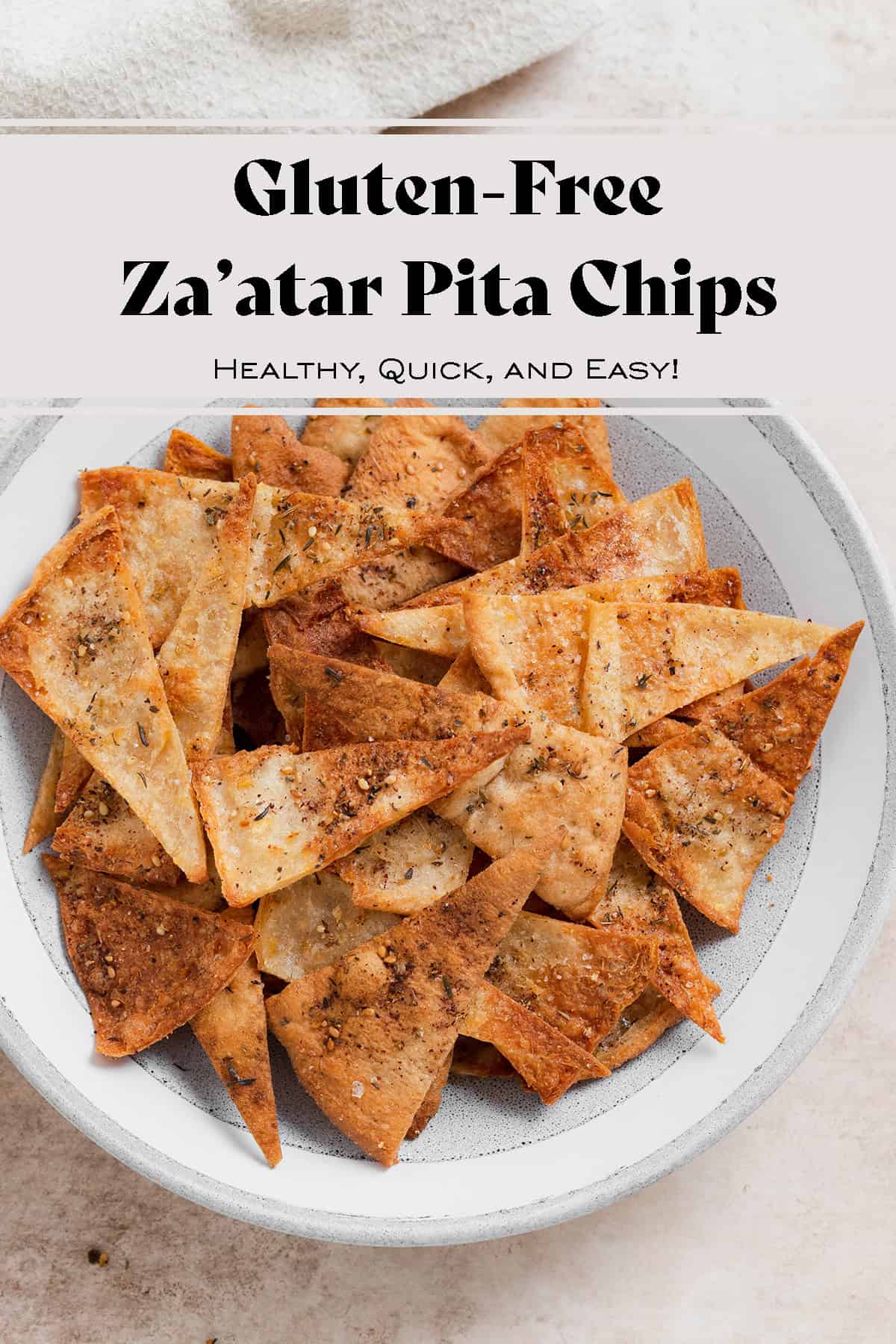 Homemade Gluten-Free Pita Chips