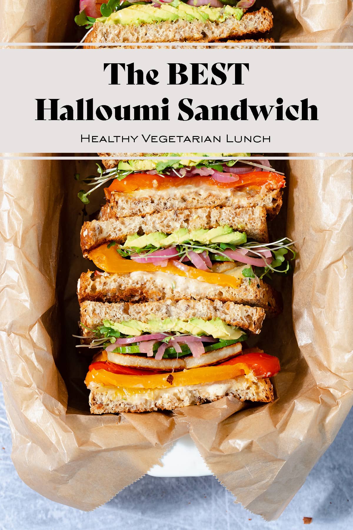 Halloumi Sandwich with Roasted Vegetables