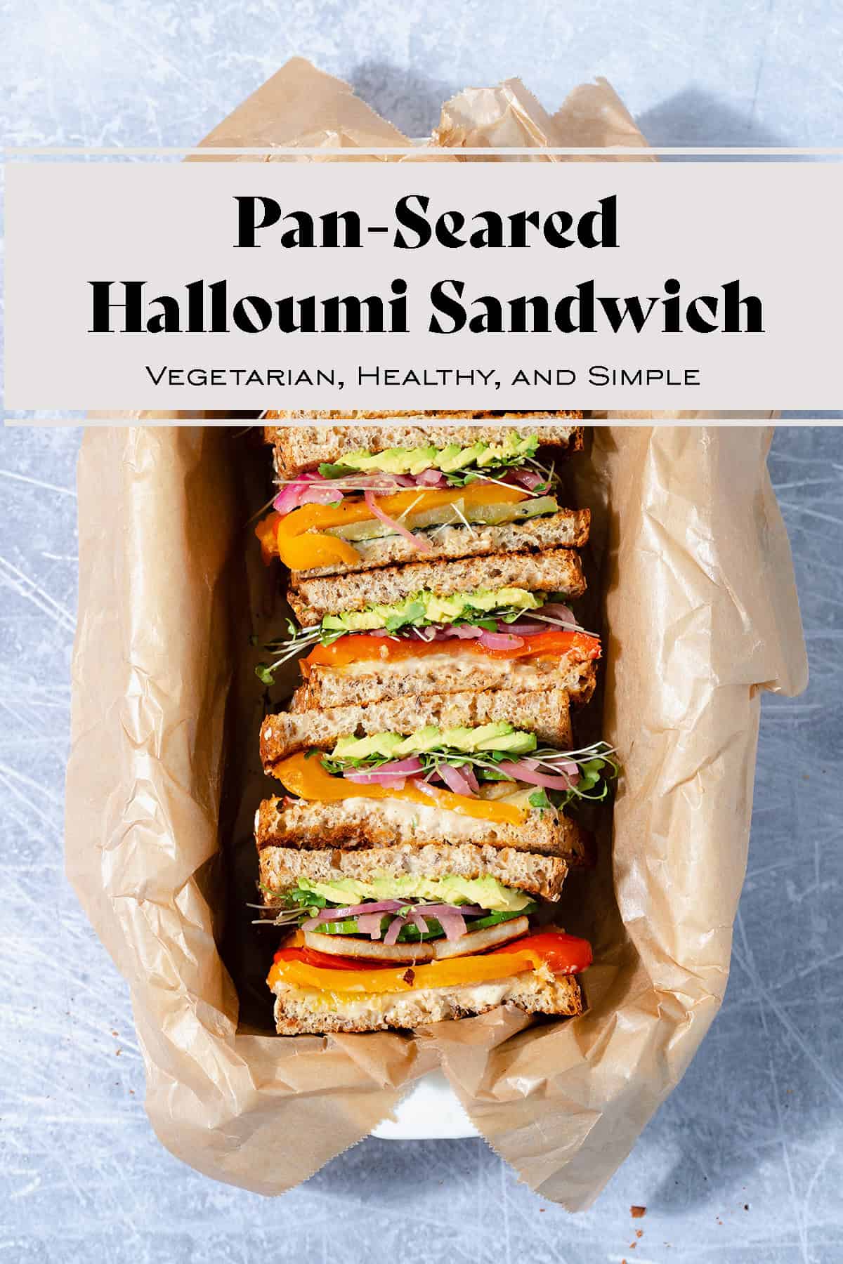 Halloumi Sandwich with Roasted Vegetables