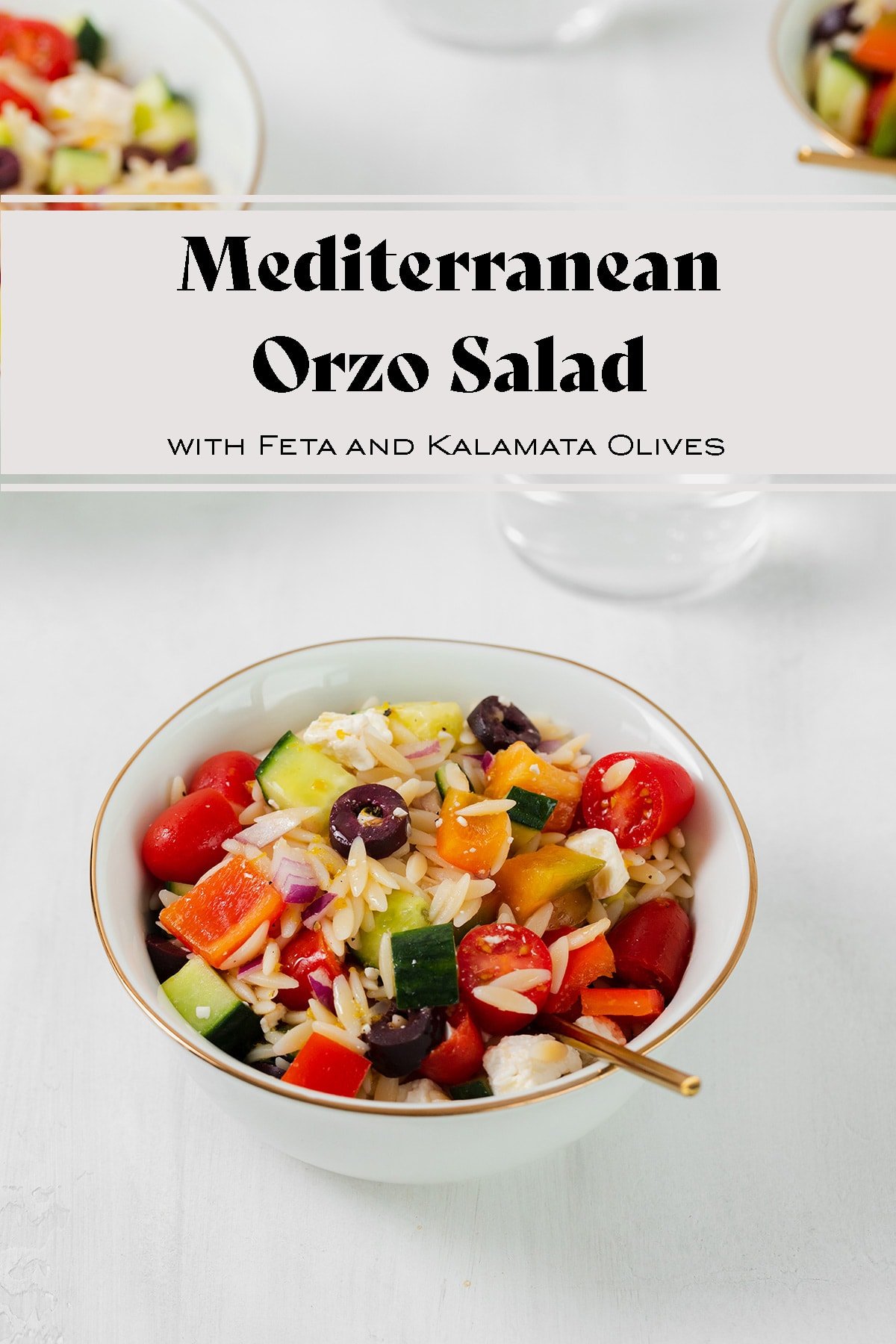 Mediterranean Orzo Salad with Lemon Vinaigrette