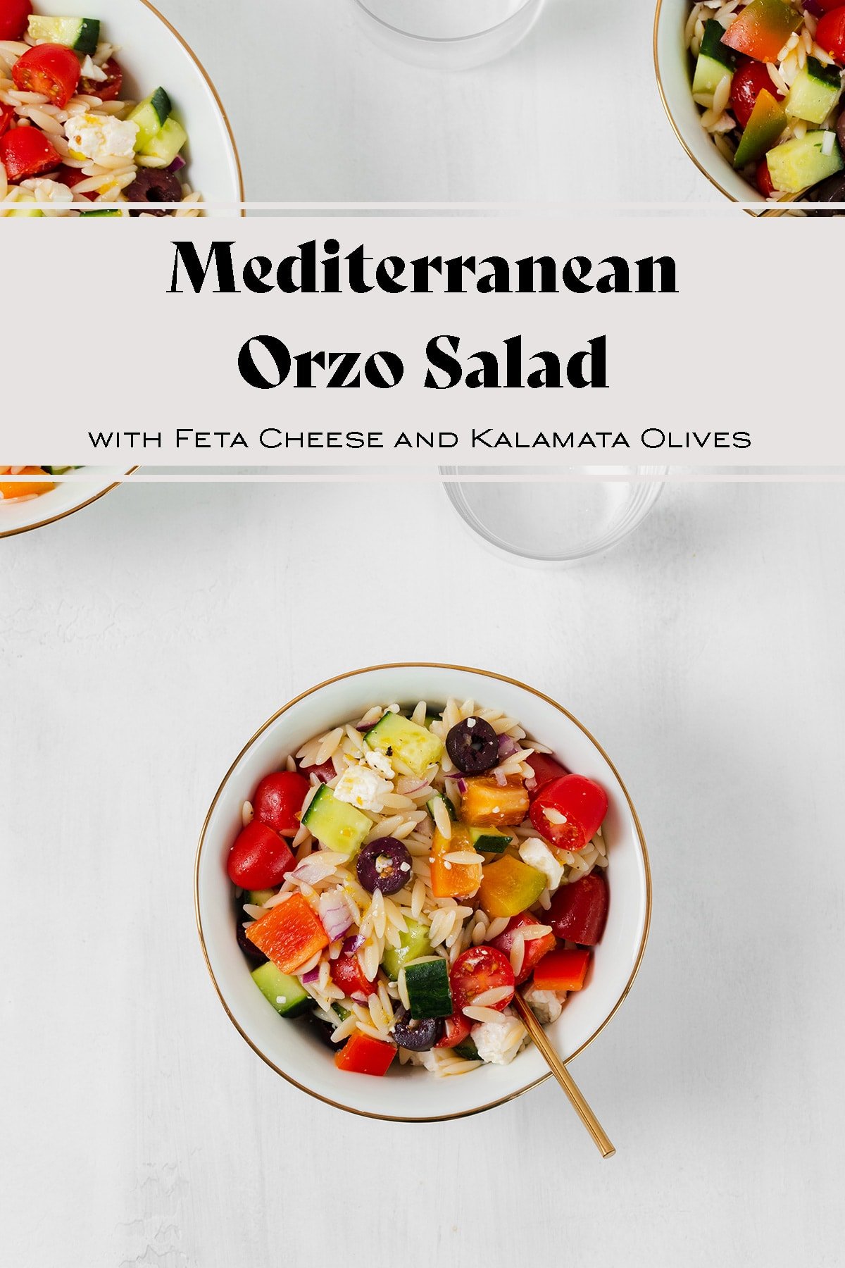 Mediterranean Orzo Salad with Lemon Vinaigrette