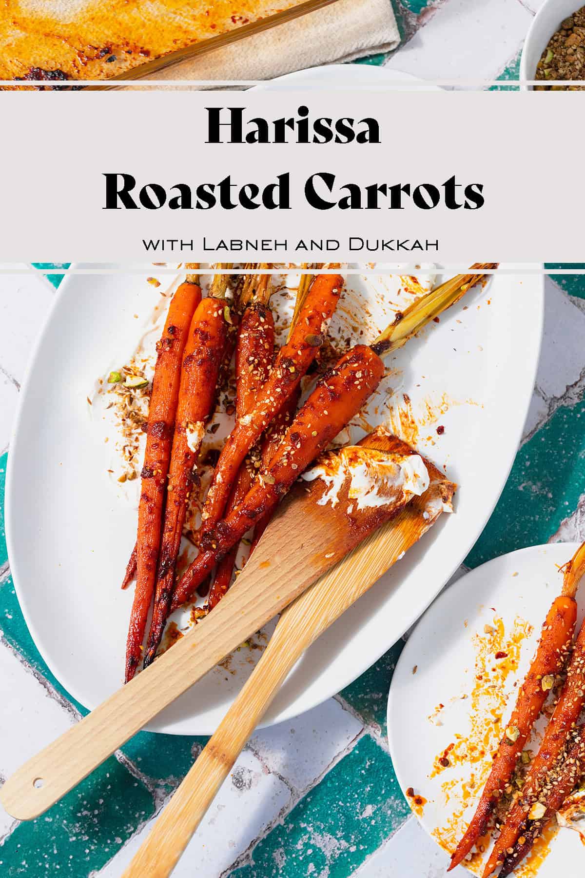 Harissa Roasted Carrots with Labneh and Dukkah