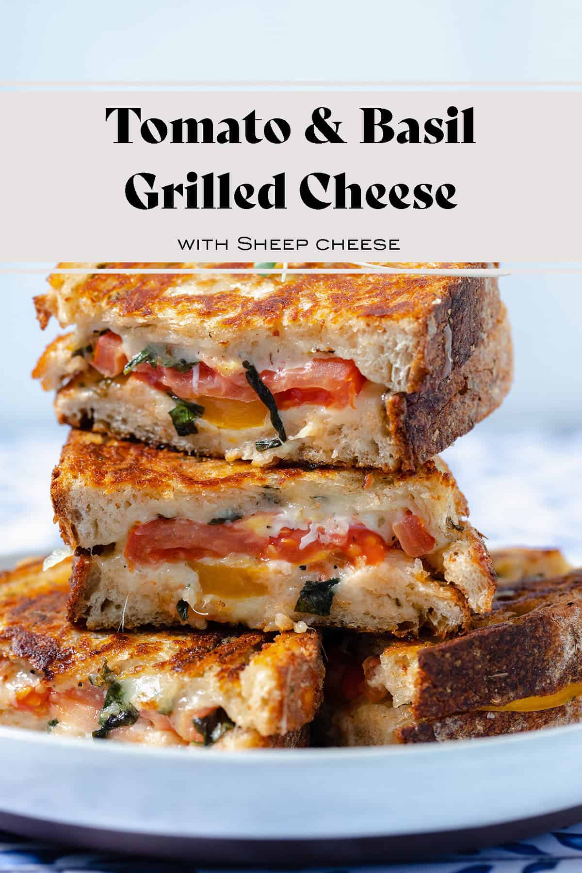 Heirloom Tomato Grilled Cheese with Fresh Basil The Healthful Ideas