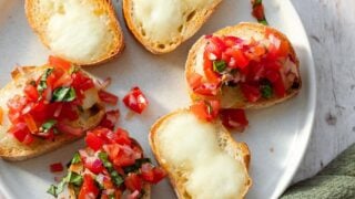 Bruschetta with Mozzarella