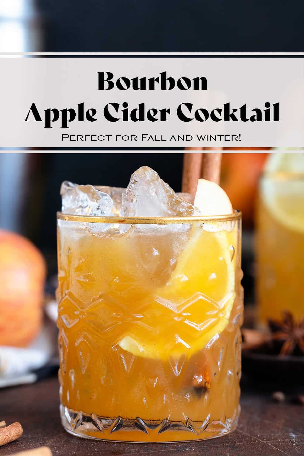 Apple Cider Bourbon Cocktail