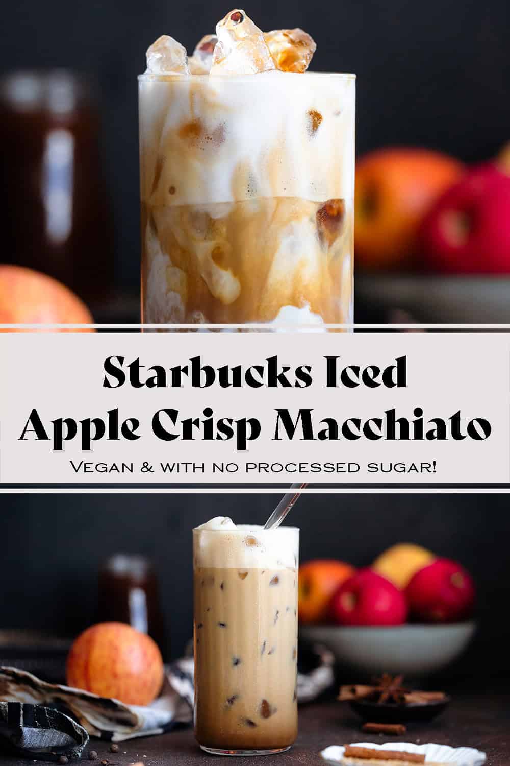 Iced Apple Crisp Macchiato