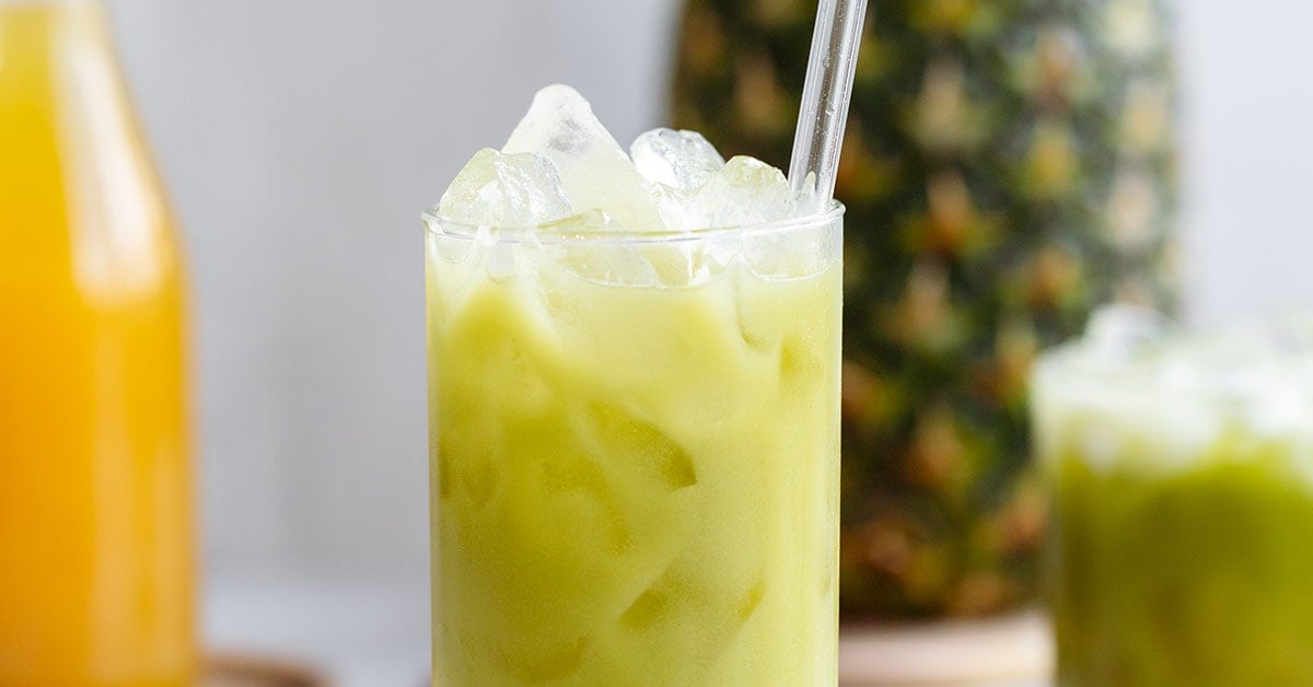 Iced Pineapple Matcha Drink: Starbucks Coffee Company