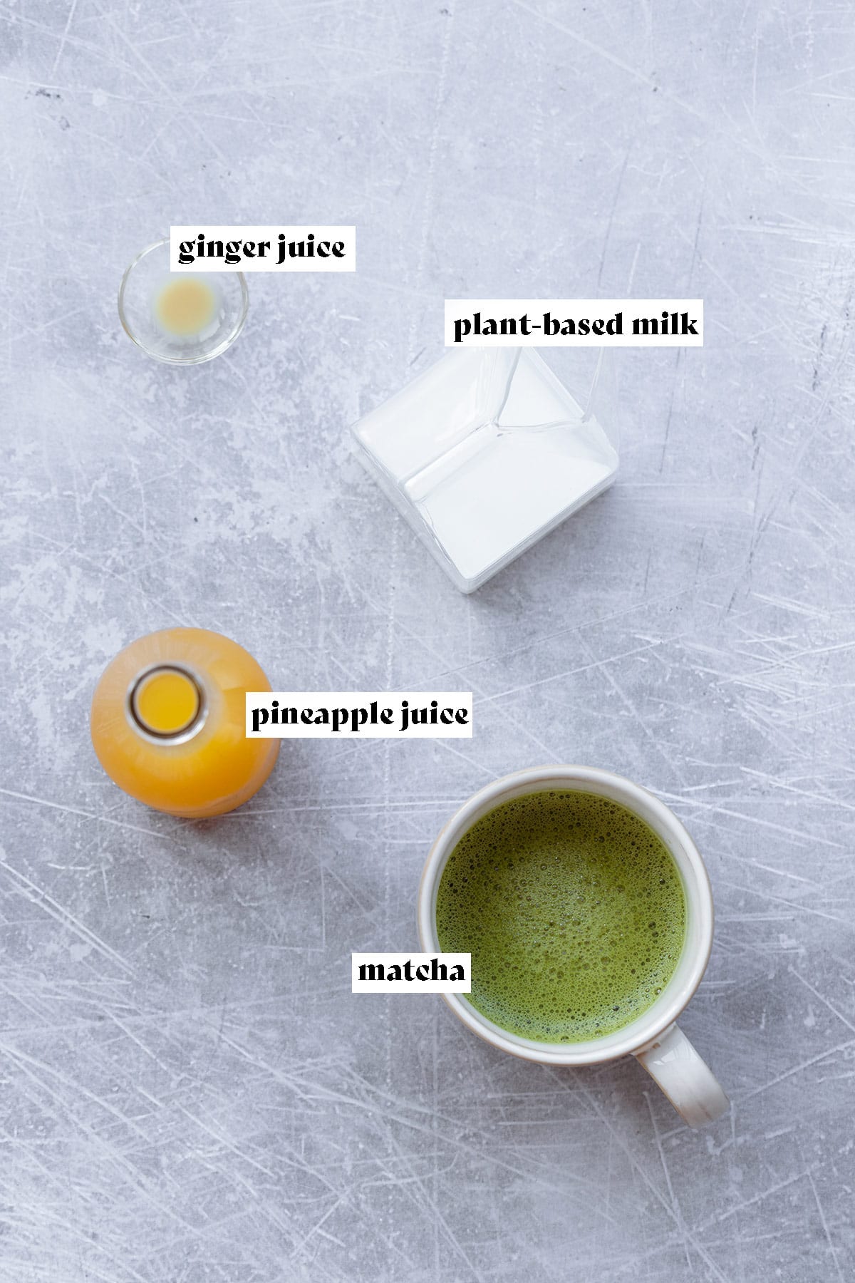 ICED PINEAPPLE MATCHA LATTE DRINK RECIPE + WonkyWonderful