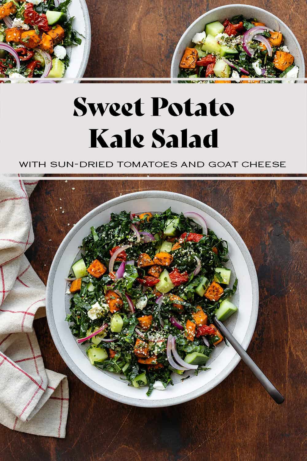 Kale Sweet Potato Salad with Sundried Tomatoes