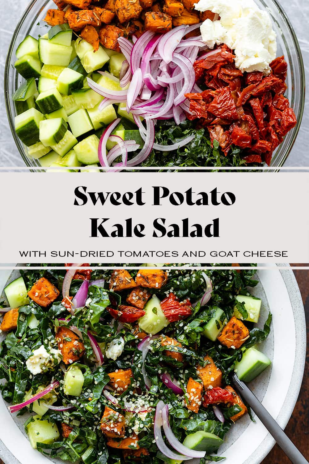 Kale Sweet Potato Salad with Sundried Tomatoes