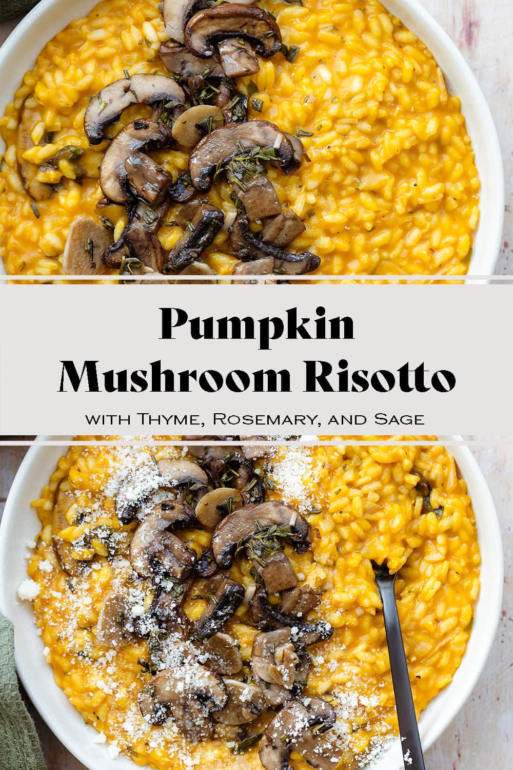 Pumpkin and Mushroom Risotto